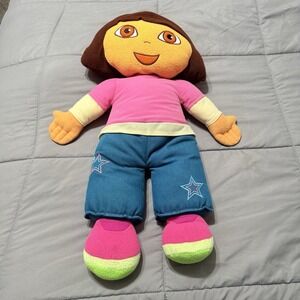 Nickelodeon Dora The Explorer Plush Pillow 24 Inch Nick Jr 2007 Viacom